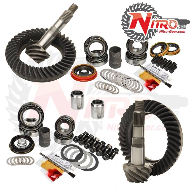 Nitro GPFJCRUISER-4.56-2 Thick Front and Rear 4.56 Ratio Gear Package Kit for Toyota 