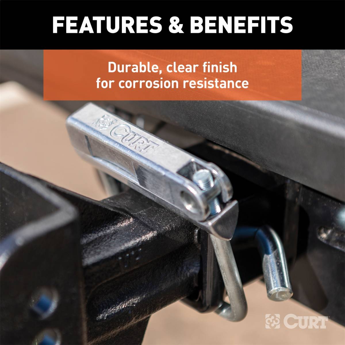 CURT AntiRattle Hitch Clamp for 21/2" Receiver Titan Truck Equipment