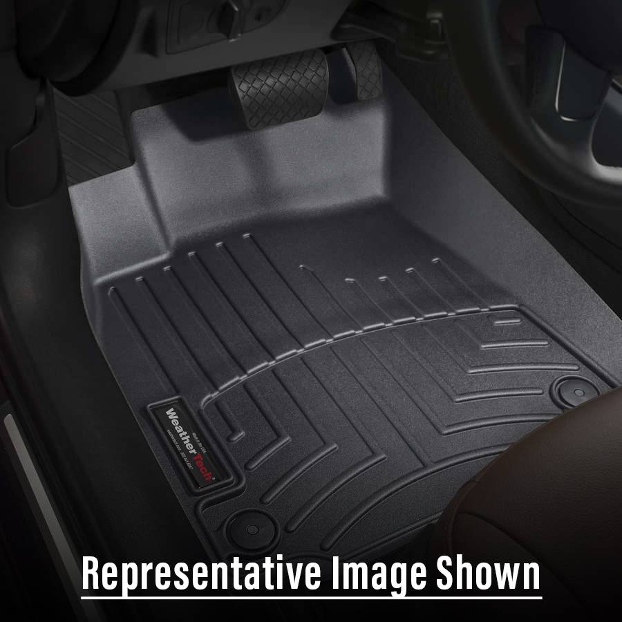 WeatherTech FloorLiner For 2016 Nissan Titan XD – 1st & 2nd Row, 3-Piece Black Set