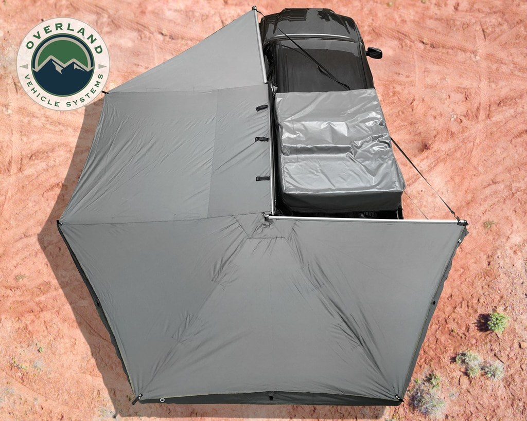 Overland Vehicle Systems - OVS | Nomadic 270 Awning - Driver Side w/Bracket Kit & Wall 1/2/2