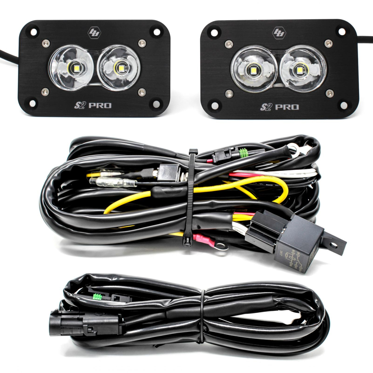 Baja Designs - Baja Designs | S2 Pro Flush Mount LED Light Pods (Work/Scene) - Pair