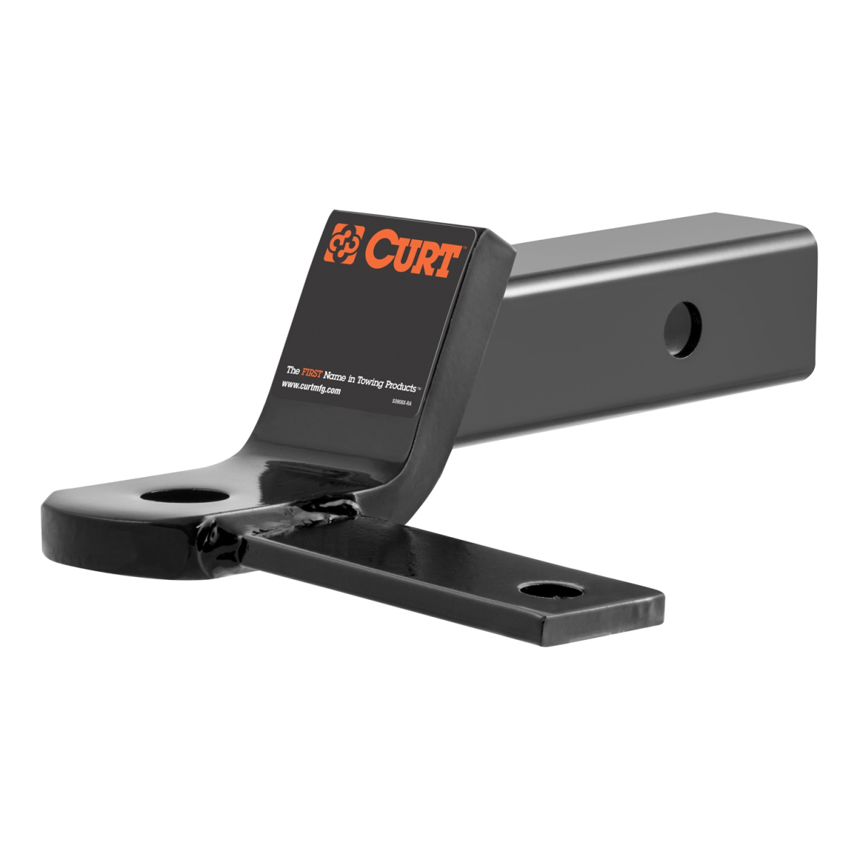 CURT - CURT 45820 Anti Sway Trailer Hitch Ball Mount, Fits 2-Inch Receiver, 7,500 lbs, 1-Inch and 5/8-Inch Holes, 2-In Drop