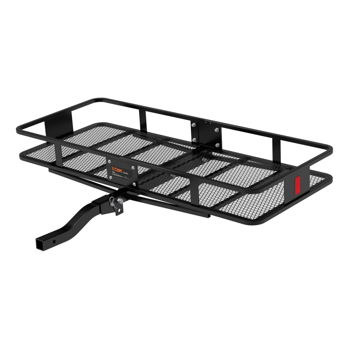 CURT - 60" x 24" Black Steel Basket Cargo Carrier (Folding 2" Shank, 500 lbs.)