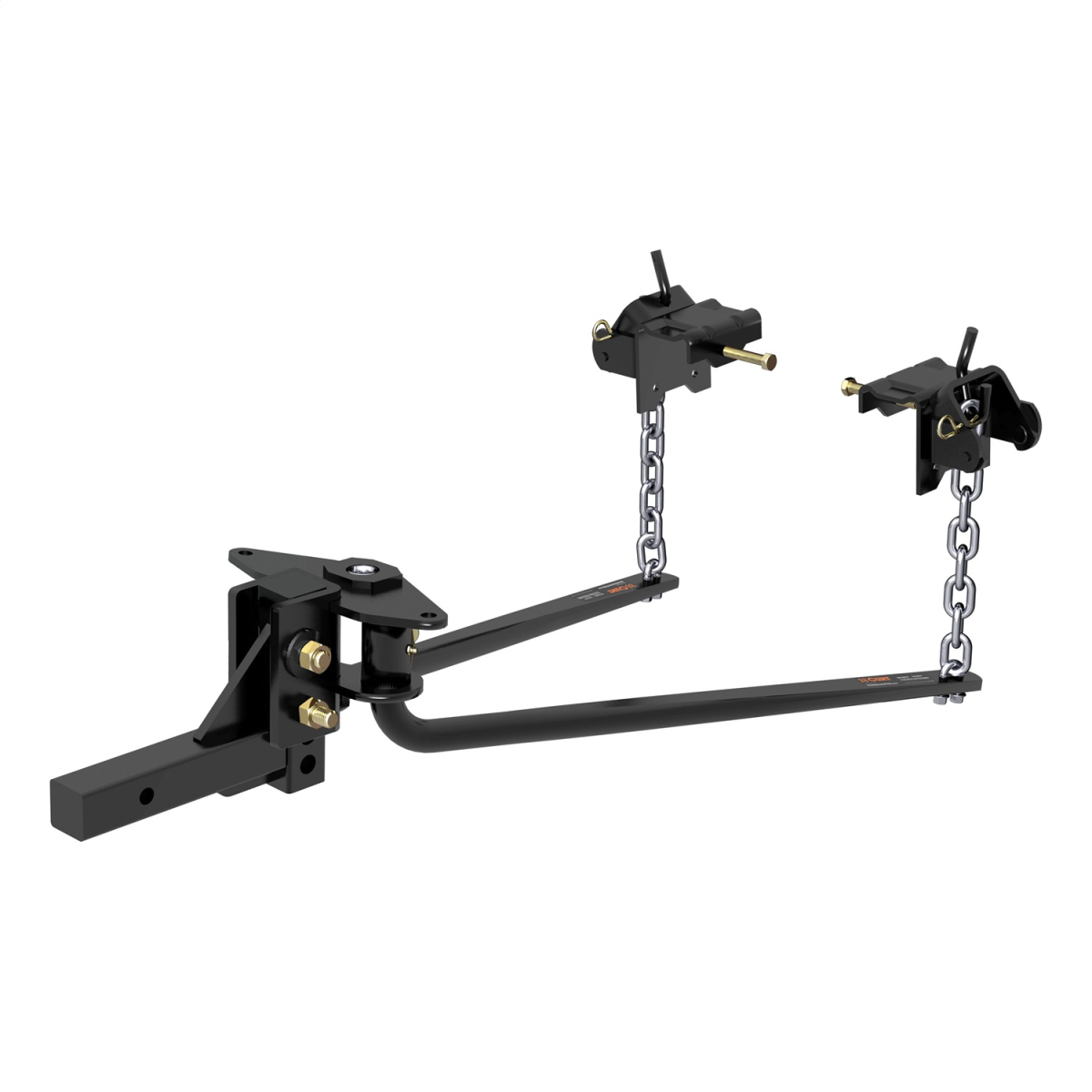 CURT - CURT 17051 Round Bar Weight Distribution Hitch with Integrated Lubrication (6-8K)