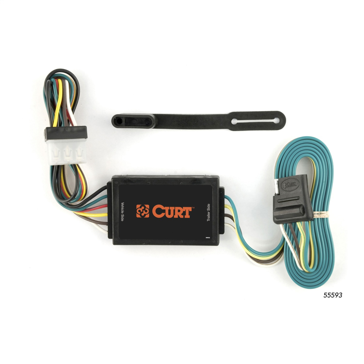 CURT - CURT 55593 Custom Wiring Connector, 4-Way Flat Output, Select Mazda CX-7