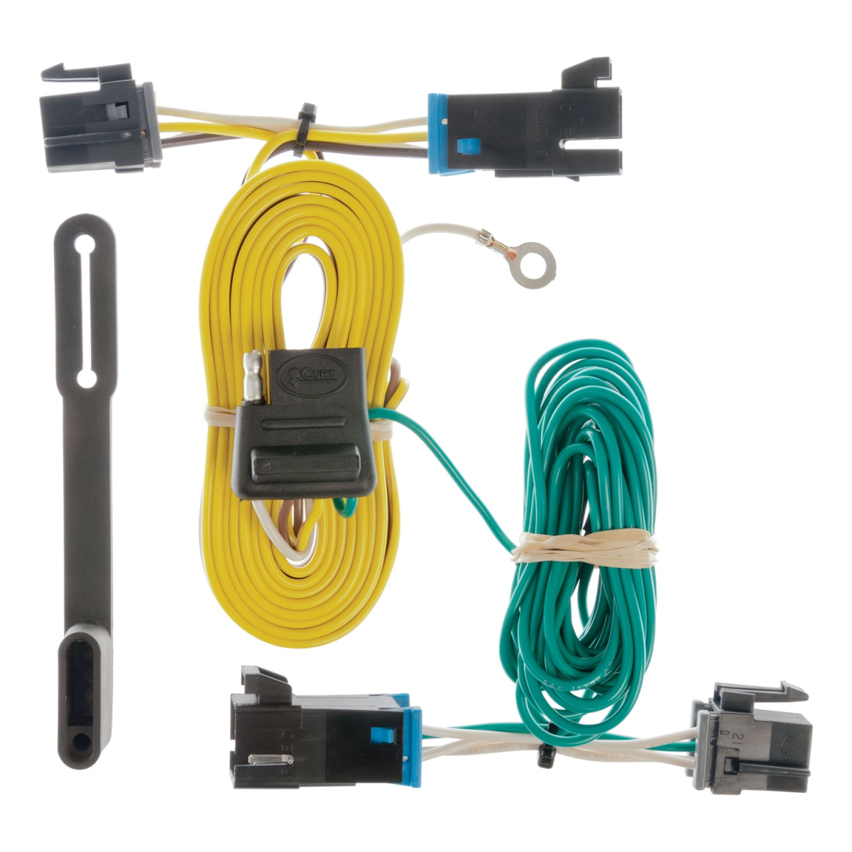 CURT - CURT 55540 Custom Wiring, 4-Flat, Select Chevy Express, GMC Savana 1500, 2500, 3500, 4500