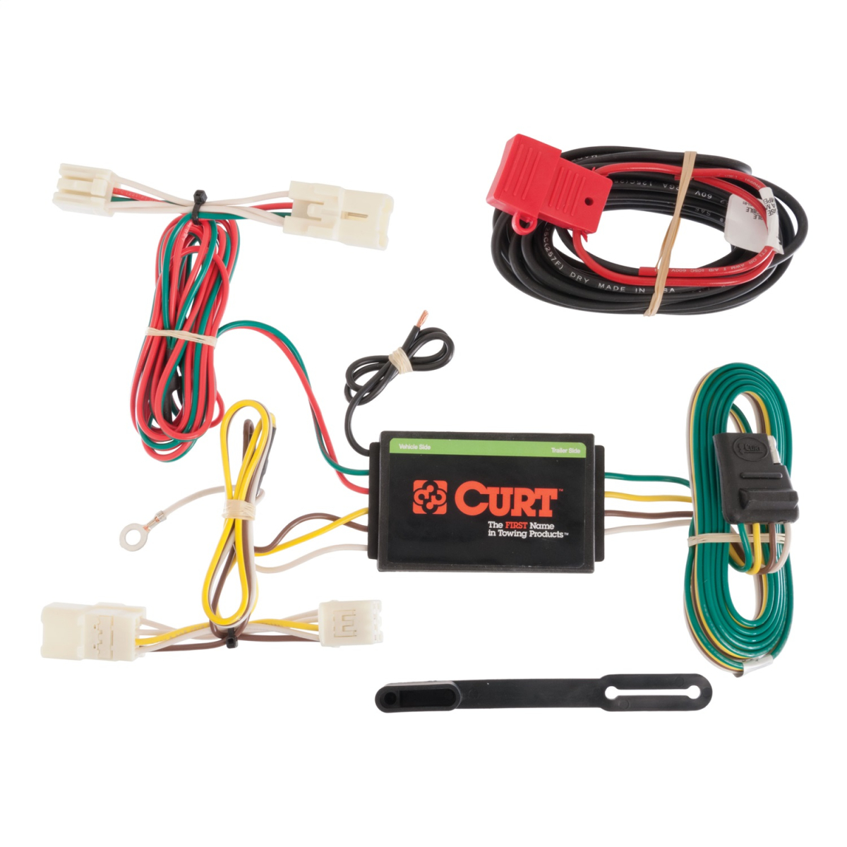 CURT - CURT 56165 Custom Wiring Harness, 4-Way Flat Output, Select Toyota RAV4