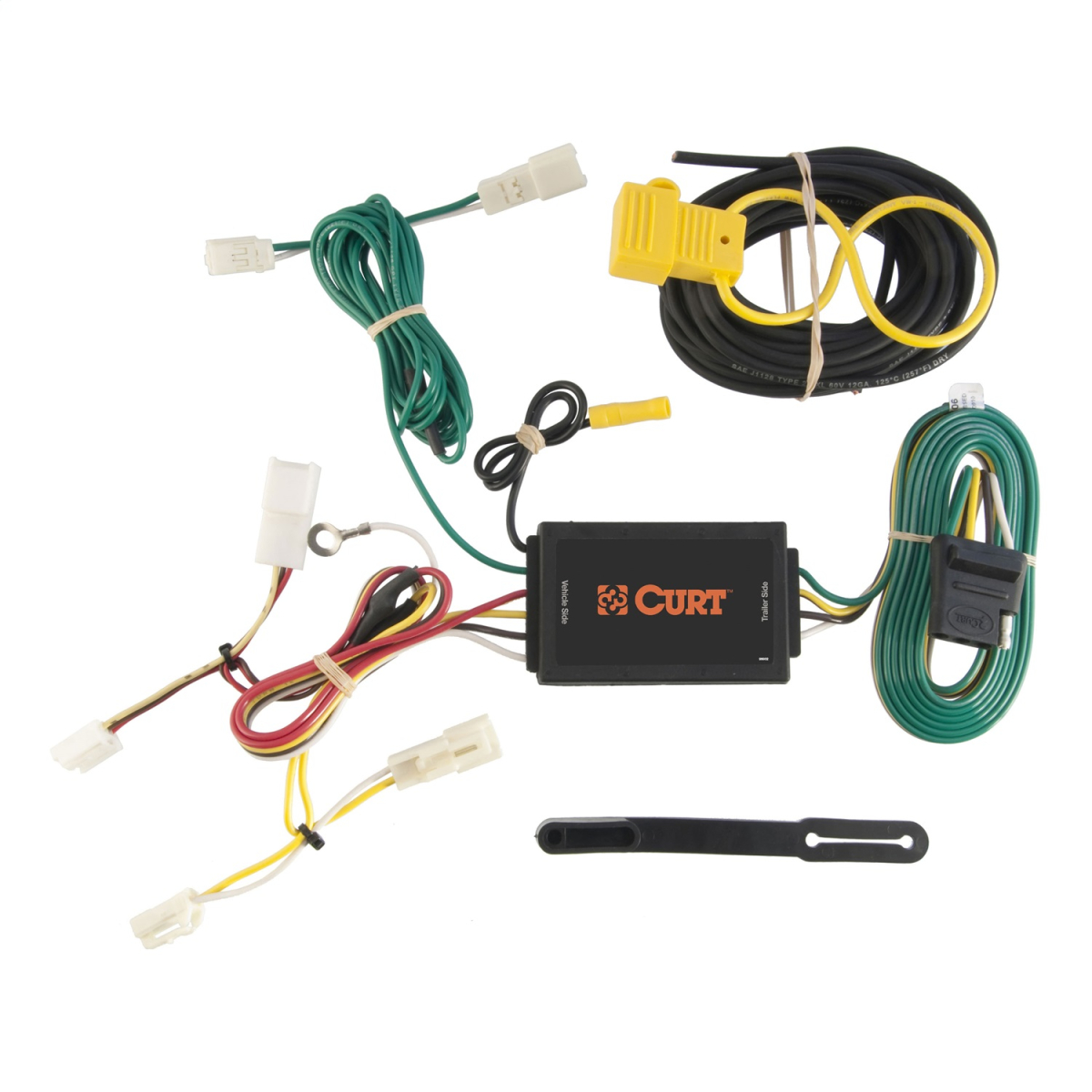 CURT - CURT 56106 Custom Wiring Harness, 4-Way Flat Output, Select Toyota Sienna