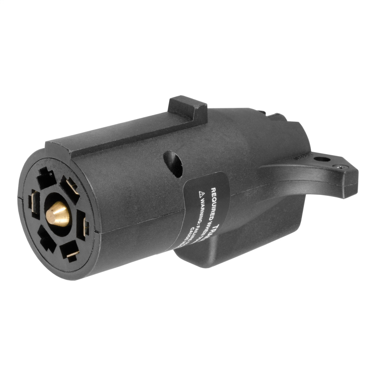 CURT - CURT 57004 LED Electrical Adapter (7-Way RV Blade Vehicle to 4 or 5-Way Flat Trailer)