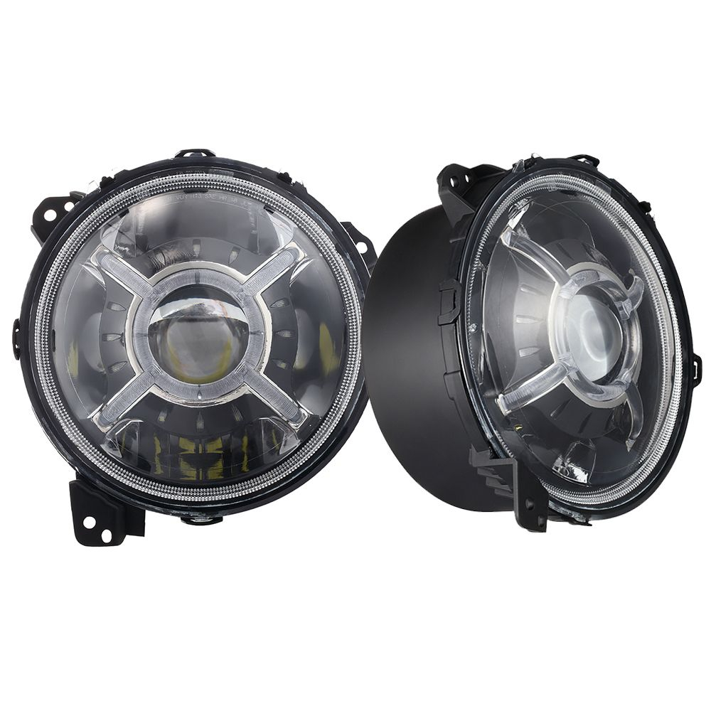 Race Sport - Race Sport | 9" Adjustable Beam Headlight w/X-HALO DRL + RGB