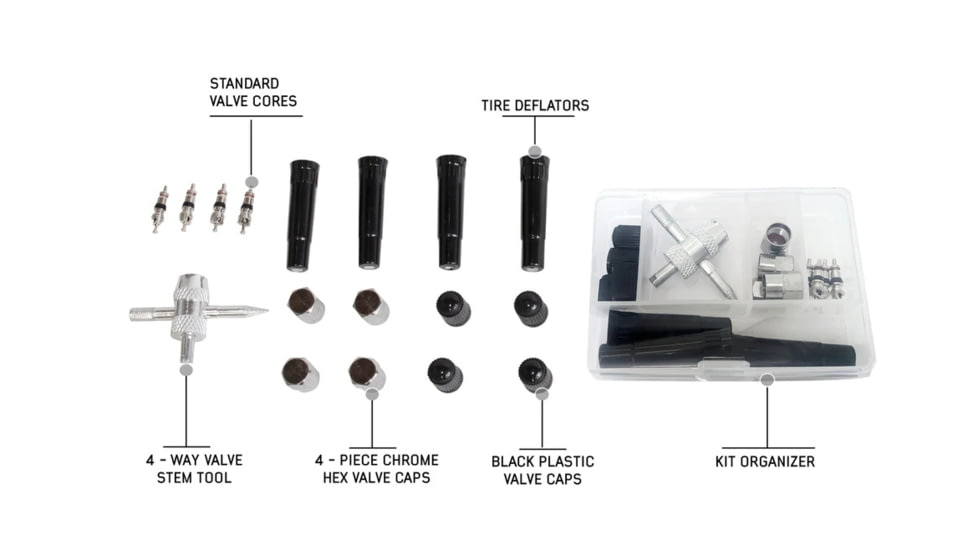 Overland Vehicle Systems - OVS | 17-Piece Valve Stem Repair Kit