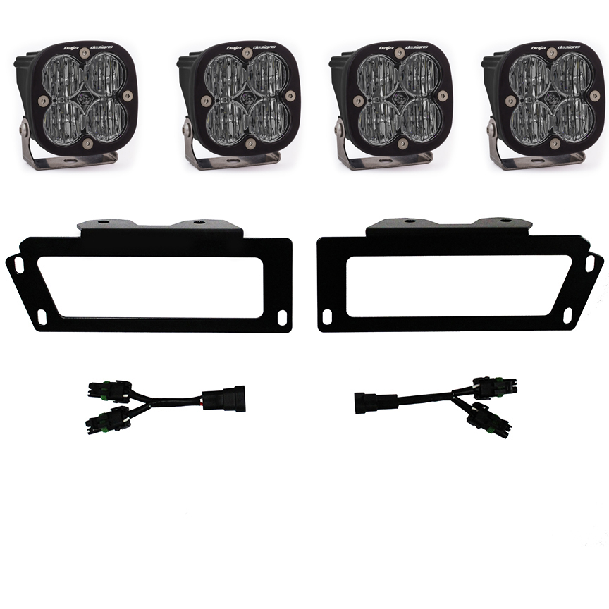 Baja Designs - Baja Designs | Squadron Dual LED Fog Pocket Kit (SAE White) - 10-18 RAM 2500/3500 & 09-12 RAM 1500