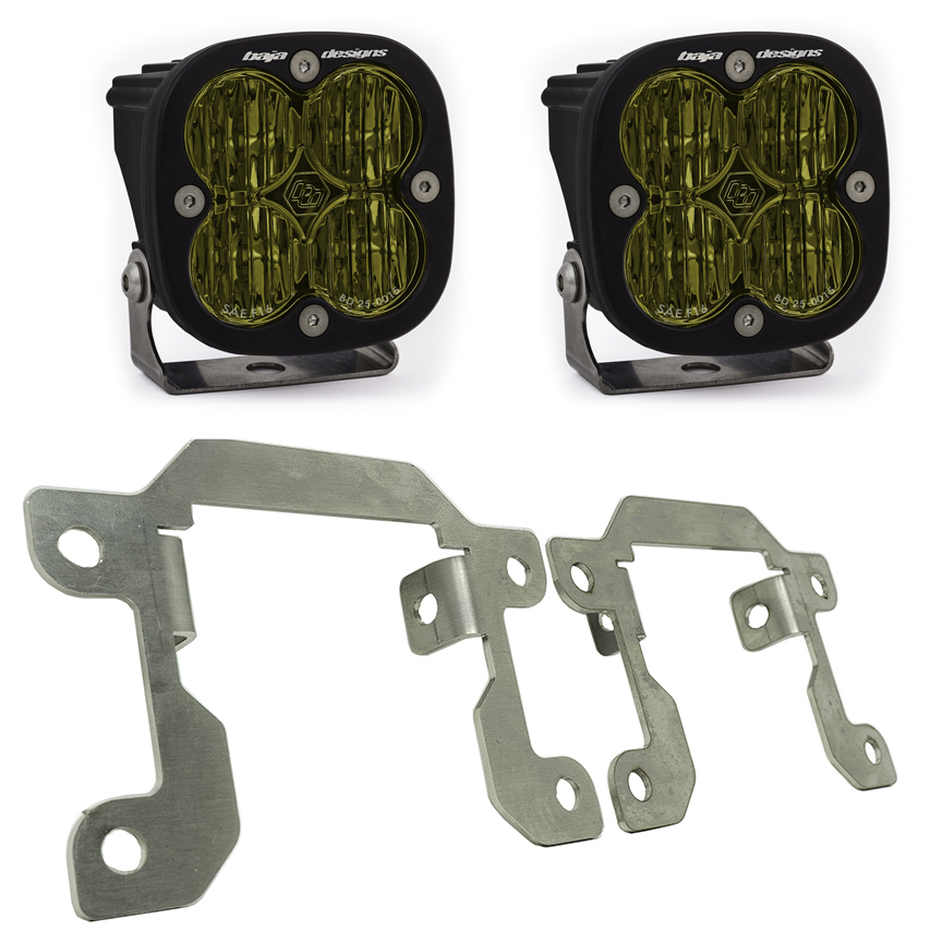 Baja Designs - Baja Designs | Squadron LED Fog Pocket Kit (SAE Amber) - 19+ Ranger