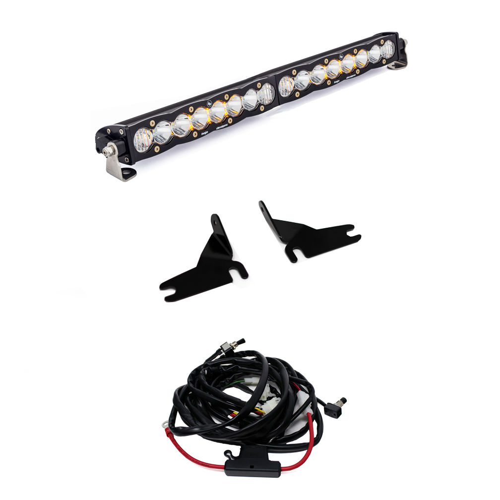 Baja Designs - Baja Designs | S8 20" LED Light Bar w/Grille Mount Kit - 19+ Silverado 1500