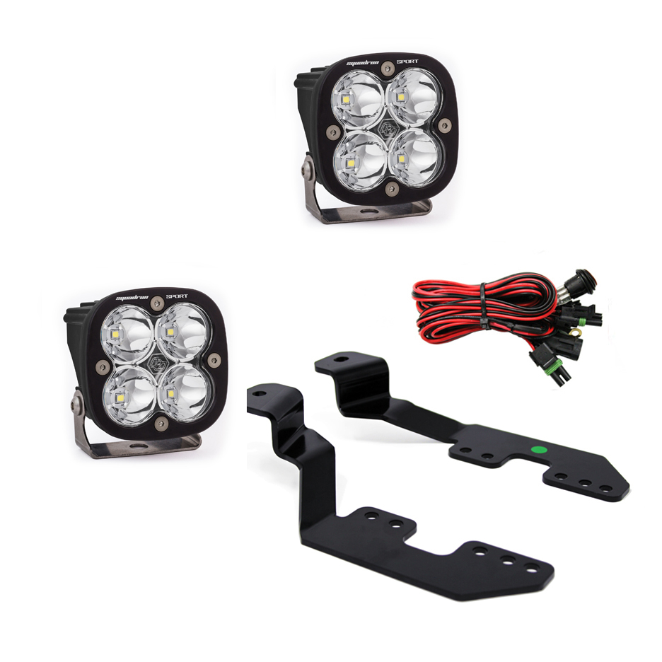 Baja Designs - Baja Designs | Squadron Sport LED Light Pods w/A-Pillar Mount Kit - GM Vehicles
