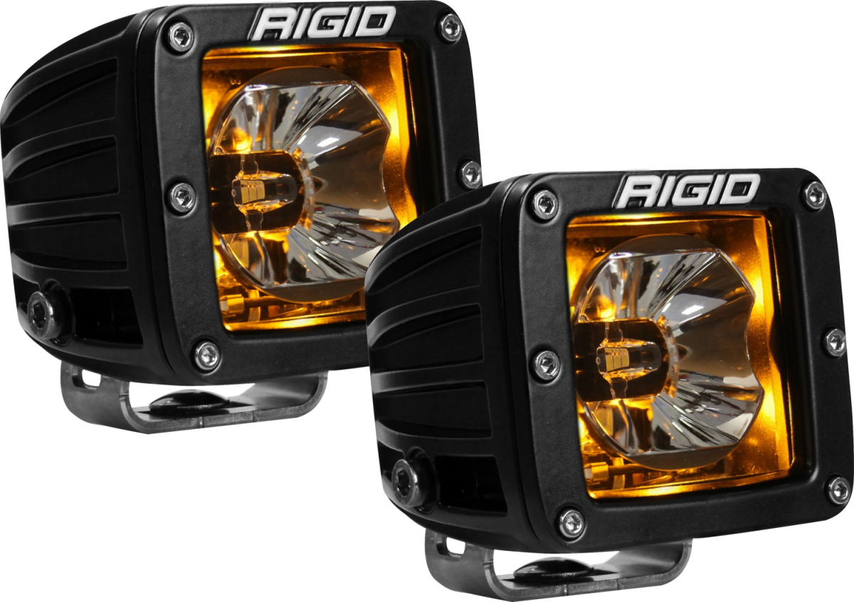 Rigid Industries - RIGID Industries | Radiance Pod With Amber Backlight; Surface Mount, Black Housing , Pair | 20204