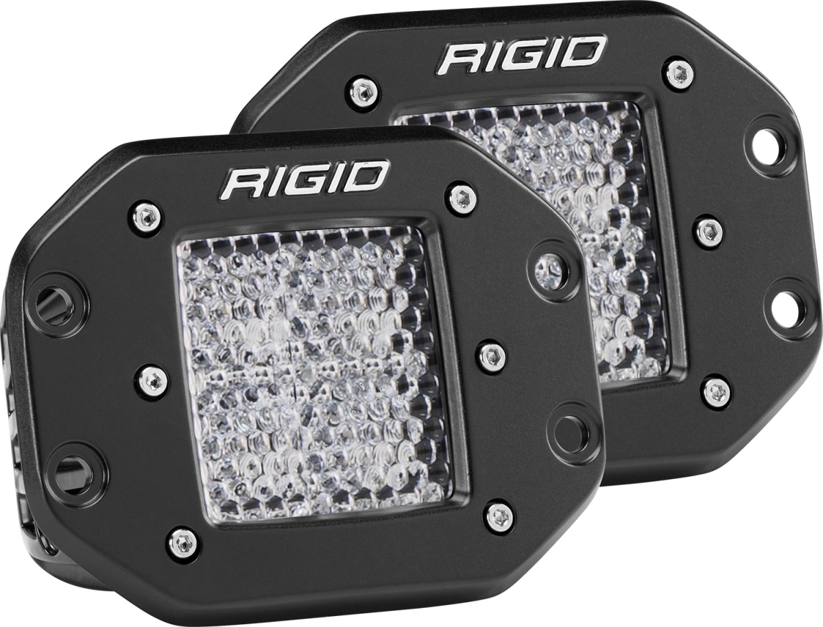 Rigid Industries - RIGID Industries | D-Series PRO LED Light; Diffused Lens, Flush Mount, Pair | 212513