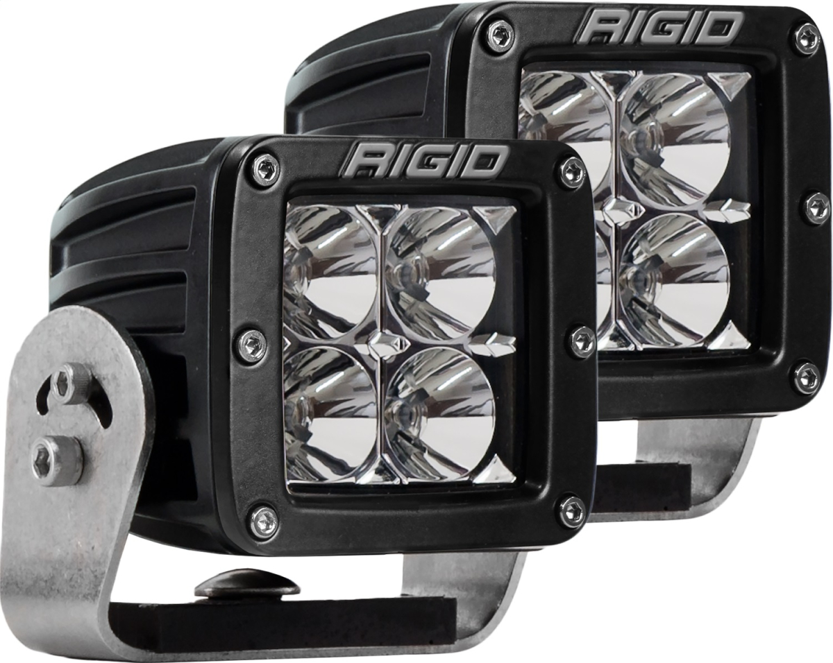 Rigid Industries - RIGID Industries | D-Series PRO LED Light; Flood Optic, Heavy Duty, Black Housing, Pair | 222113