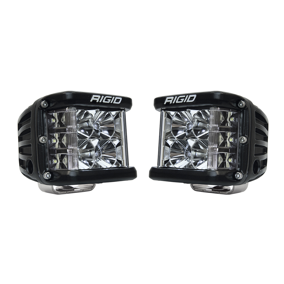 Rigid Industries - RIGID Industries | D-SS PRO Side Shooter; Flood Optic, Surface Mount, Black Housing, Pair | 262113