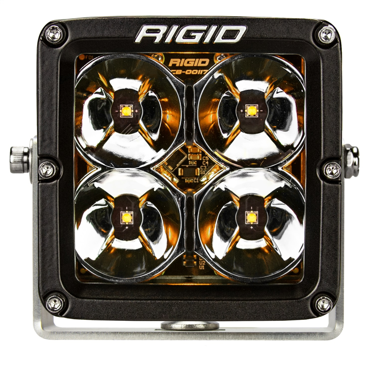 Rigid Industries - RIGID Industries | Radiance Pod XL With Amber Backlight; Surface Mount, Black Housing, Pair | 32205