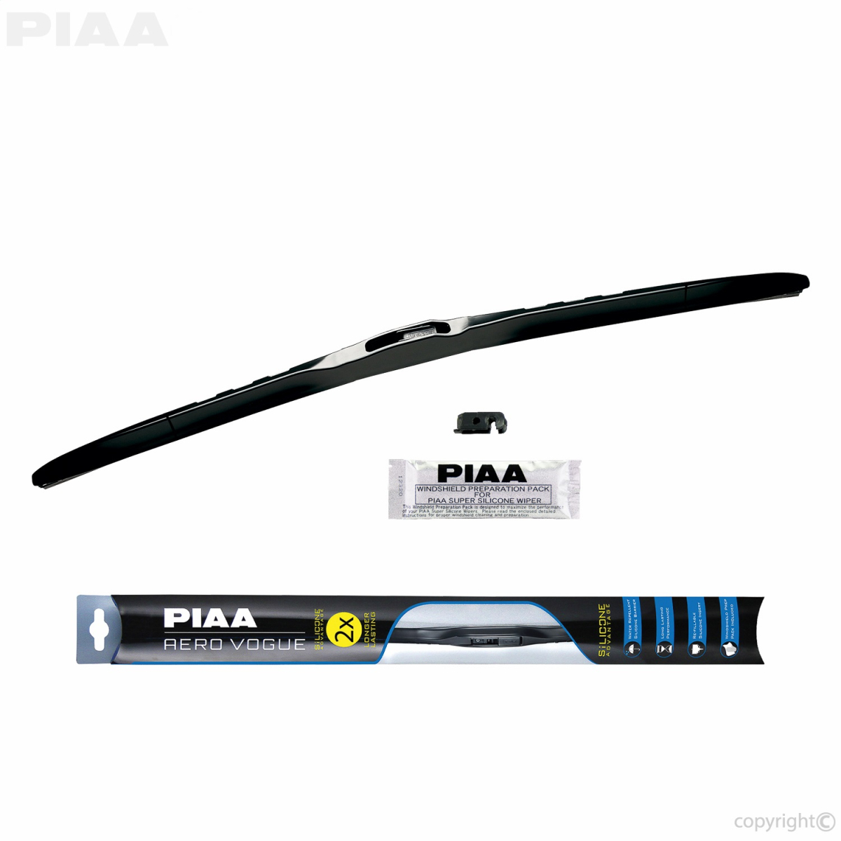 PIAA - PIAA | Aero Vogue Premium Hybrid Silicone Wiper Blade | 96153