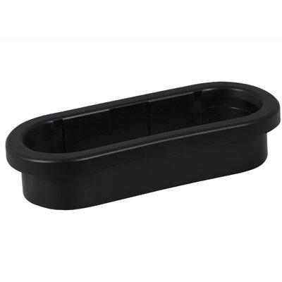 Maxxima - Maxxima | 6" Oval Low Profile Black Vinyl Grommet | M50606-X