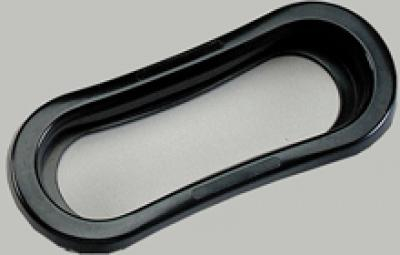 Maxxima - Maxxima | Oval Black Vinyl Grommet | M50600-B