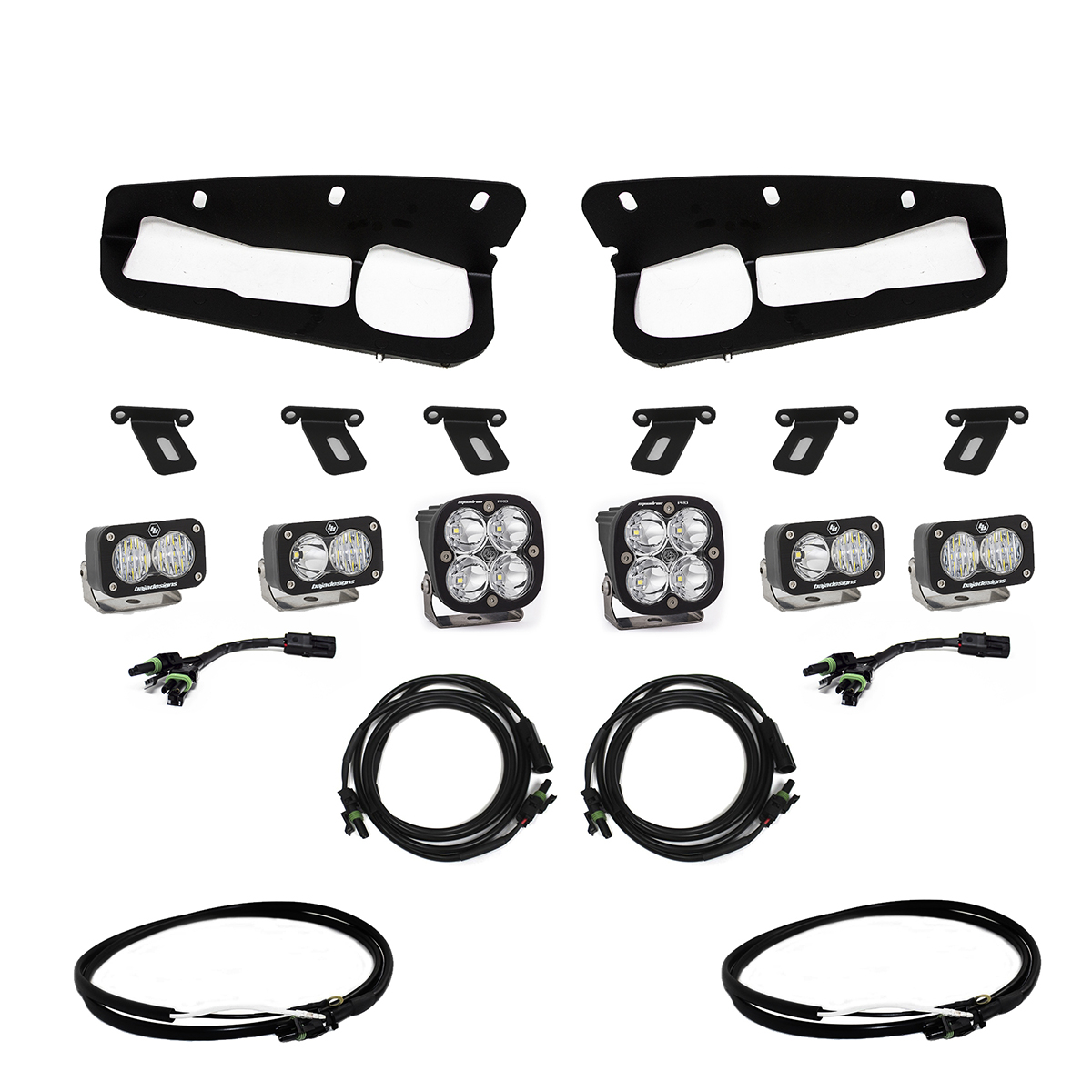 Baja Designs - Baja Designs | Bronco Fog Pocket Kit w/Upfitter | 447763UP