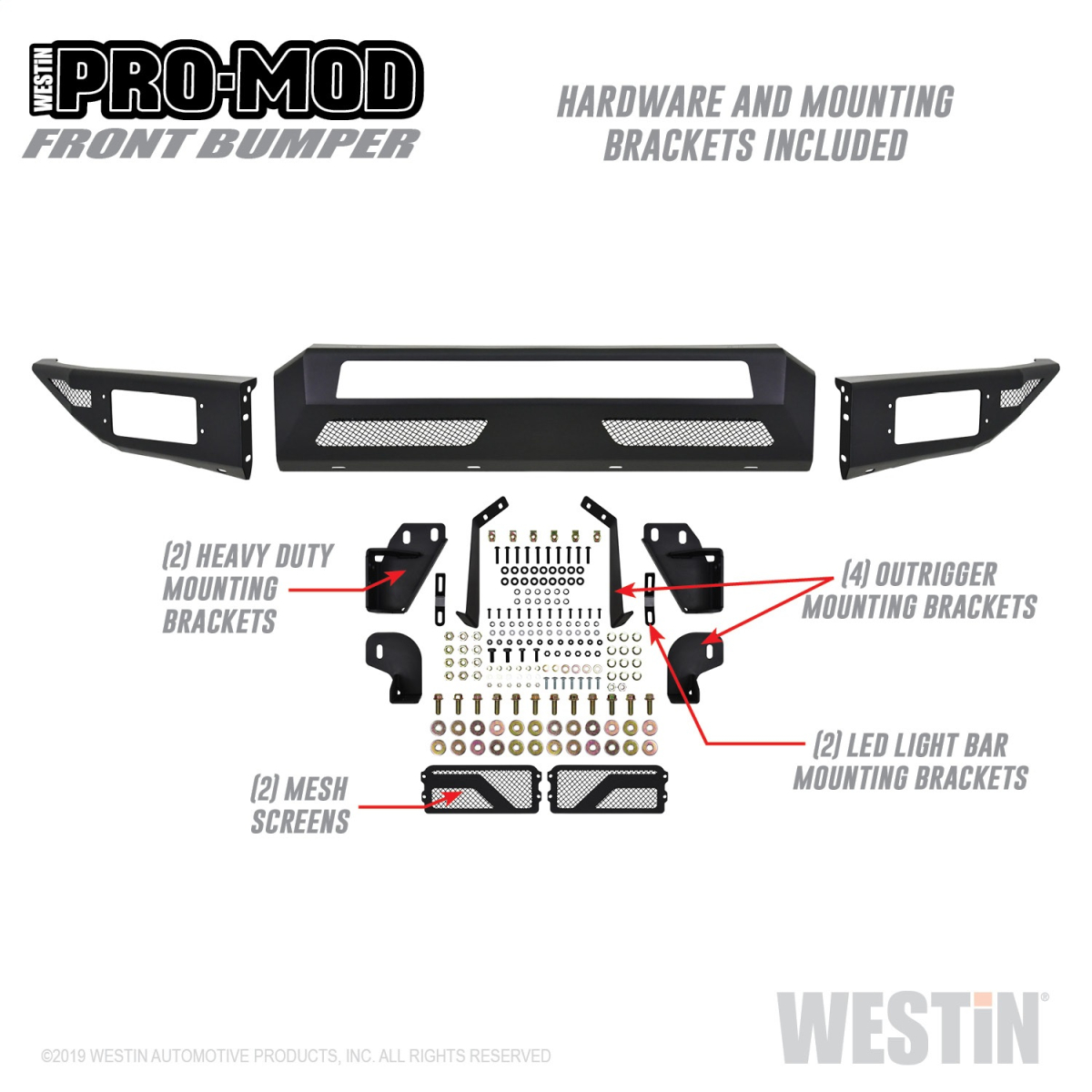 Westin - Westin | Pro-Mod Front Bumper | 58-41175