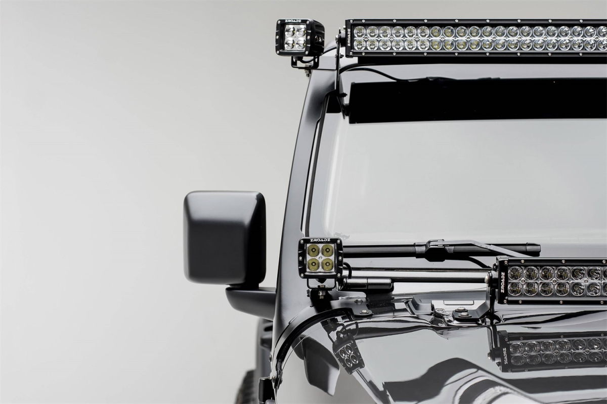ZROADZ - ZROADZ | Front Roof LED Light Bar Bracket | Z374831-BK2