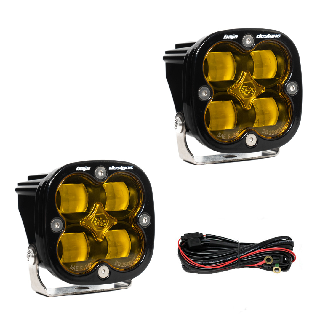Baja Designs - Baja Designs | Squadron SAE Pair LED Spot; Amber | 257811