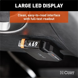 CURT - CURT 51126 Discovery NEXT Electric Trailer Brake Controller, Time-Delay, Fully Adjustable, Low Profile, 2-4 Axles, Plug-and-Play