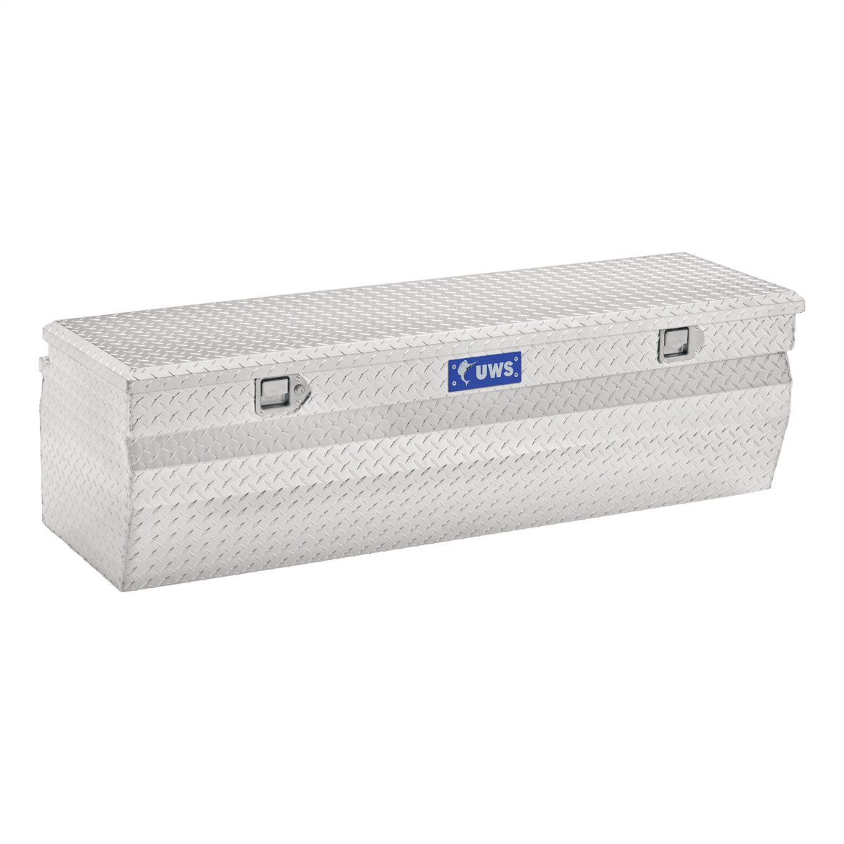 UWS - UWS | Aluminum Storage Box (55" Wedge Truck Tool Box; Bright Aluminum) | TBC-55-W