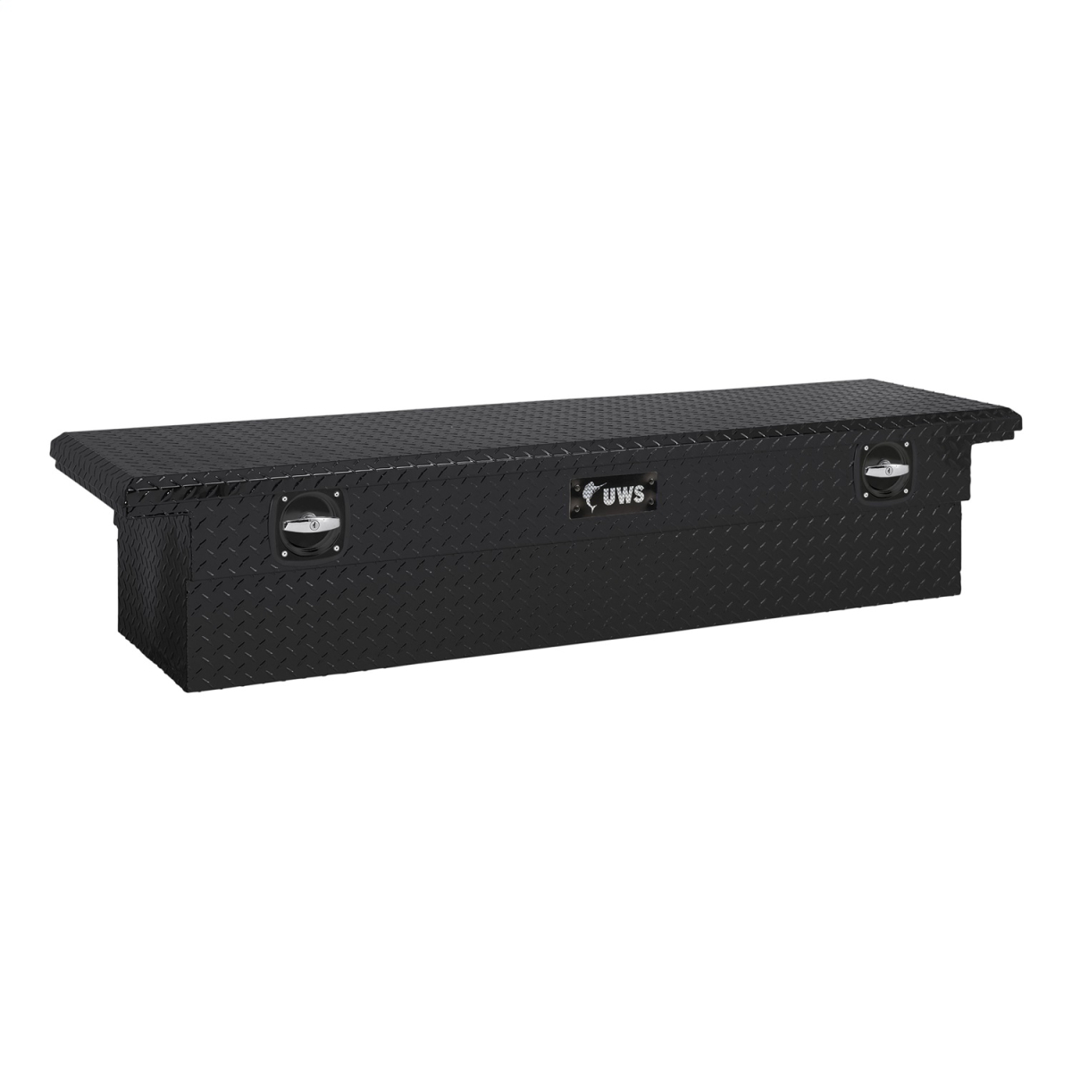 UWS - UWS | Secure Lock Low Profile Truck Tool Box (69" Crossover Tool Box; Powder-Coated Aluminum) | SL-69-LP-MB