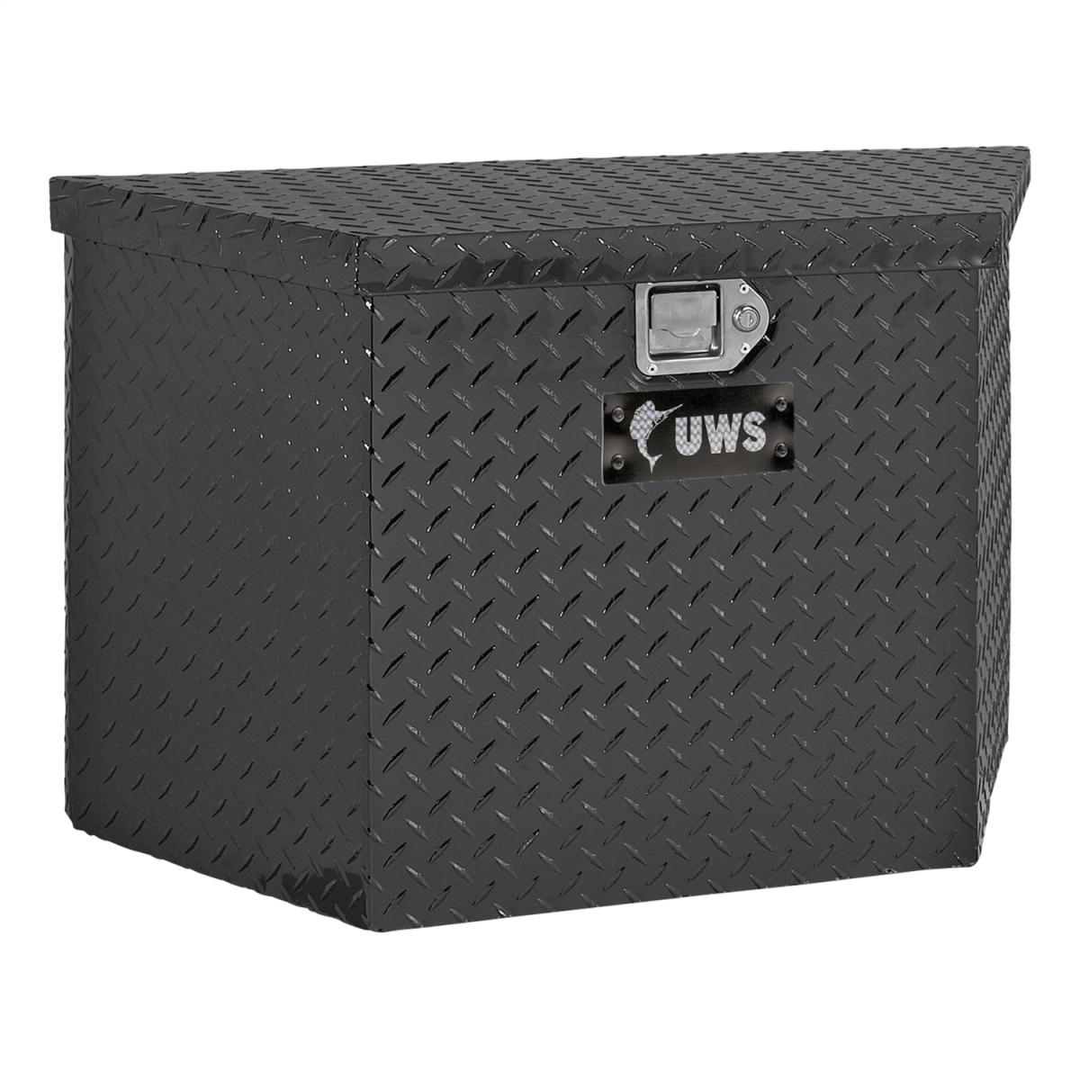 UWS - UWS | Trailer Tool Box (34" Trailer Tongue Storage Box; Powder-Coated Aluminum) | TBV-34-BLK