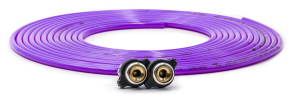 Up Down Air Tire Inflator Hose Replacement 288 Inch W/2 Quick Release Chucks Purple