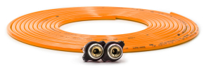 Up Down Air Tire Inflator Hose Replacement 288 Inch W/2 Quick Release Chucks Orange