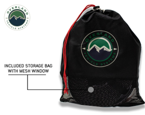 Overland Vehicle Systems - OVS | Tow Strap 20,000 lb 2" x 30 Foot Gray With Black Ends & Storage Bag - Image 5