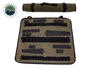 Overland Vehicle Systems - OVS | Rolled Tool Bag Socket With Handle And Straps 16 Lb Waxed Canvas Universal - Image 7
