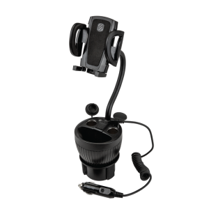 Scosche PowerHub Cup-Holder Phone Mount and Charging Hub