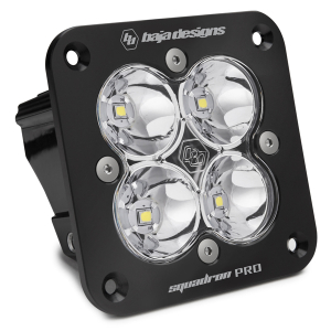 Baja Designs | Squadron Pro Flush Mount LED Light Pod Black Clear Lens Work/Scene Pattern