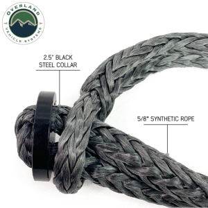 Overland Vehicle Systems - OVS | 22" Soft Shackle 5/8" Diameter Soft Shackle Recovery 44,500 lbs w/2.5" Steel Collar & Storage Bag - Image 4