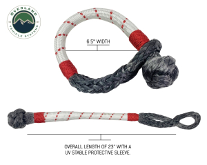 Overland Vehicle Systems - OVS | 23" Soft Shackle 7/16" Diamete Combo Pack 41,000 lb & 4.0" Recovery Ring - Image 5