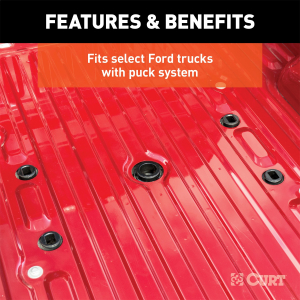 CURT - CURT 16017 Puck System 5th Wheel Legs, Select Ford F-250, F-350, F-450, 8' Bed, 24K - Image 5