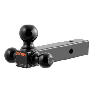 CURT 45650 Multi-Ball Mount (2" Solid Shank, 1-7/8", 2" & 2-5/16" Black Balls)