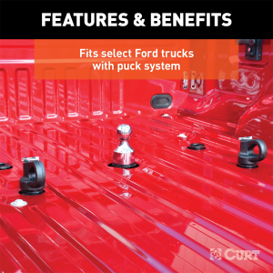 CURT - CURT 60639 OEM Puck System 2-5/16" Gooseneck Kit, Chevrolet, Ford, GMC, Nissan (38K) - Image 10