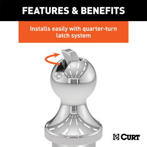 CURT - CURT 60601 OEM Puck System 2-5/16" Gooseneck Ball, Ram (30K) - Image 4