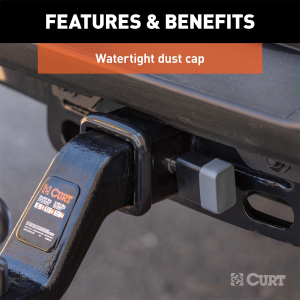 CURT - 5/8" Hitch Lock (2", 2-1/2" or 3" Receiver, Deadbolt, Chrome) - Image 5