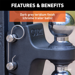 CURT - CURT 45952 Replacement Rebellion XD Dual Ball, 2" & 2-5/16", Up to 15K - Image 5