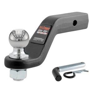 CURT 45332 Forged Steel Trailer Hitch Mount with 2-5/16-Inch Ball, Fits 2-Inch Receiver, 15,000 lbs, 4-Inch Drop